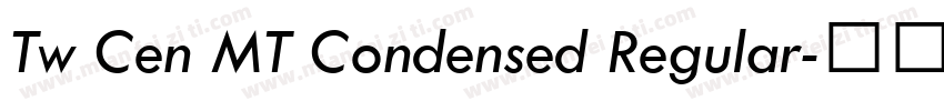 Tw Cen MT Condensed Regular字体转换